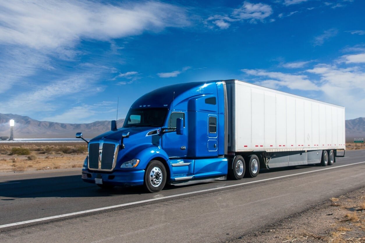 Fleet B Logistics semi truck on the highway
